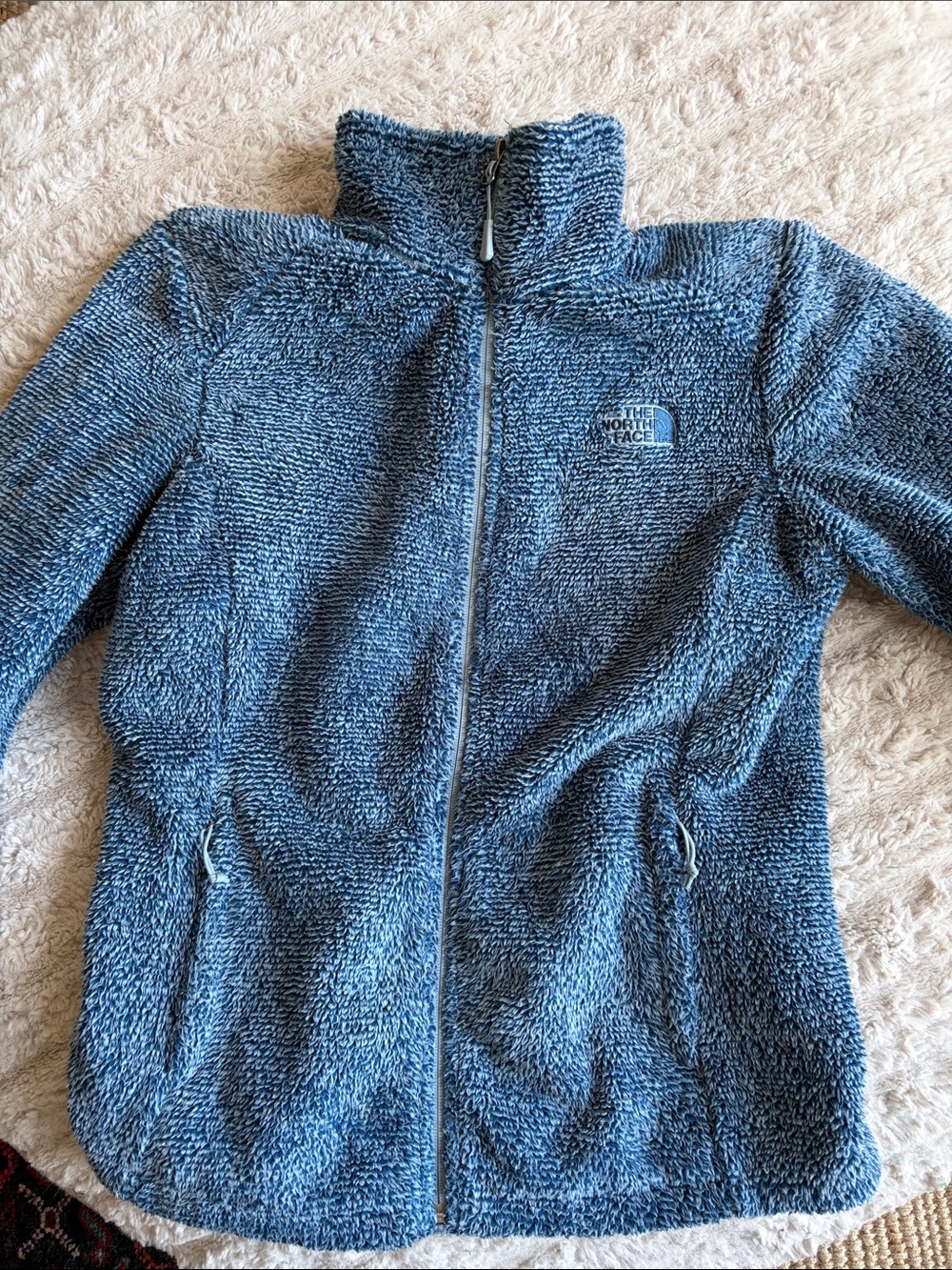The North Face Steel Blue Sherpa Fleece Full-Zip Jacket
